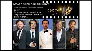 Desafio cinéfilo pré-Óscares na Biblioteca da Escola Secundária de Domingos Sequeira
