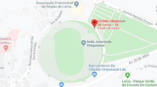 Mapa do Estádio Municipal Dr. Magalhães Pessoa