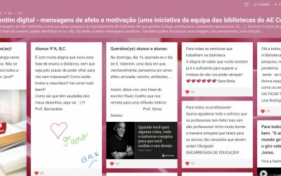 Dia de São Valentim digital no AE Colmeias