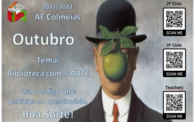 Em Outubro nas BE Colmeias: Biblioteca com + Arte