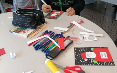 Criação de um Postal de Natal na biblioteca escolar do CEP-Centro Escolar de Parceiros