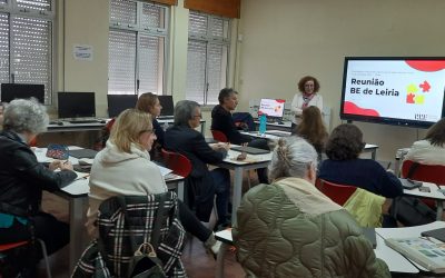 Professores Bibliotecários visitam a Biblioteca Rainha Santa Isabel
