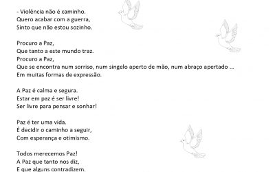 Um poema para ti, um poema para mim, um poema para nós – Leitura dos Padrinhos (6º ano) para os Afilhados (5º ano) | AE D. Dinis