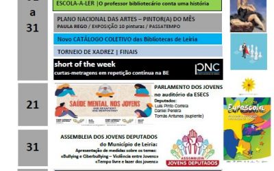 Agenda de atividades de Março da BE da ESDS