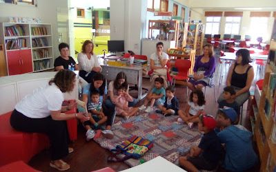 “Hora do Conto” na Biblioteca Rainha Santa Isabel, neste Sábado, dia 8 de julho