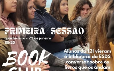 CLUBE DE LEITURA | Literatura para jovens adultos na BE da E. S. Domingos Sequeira